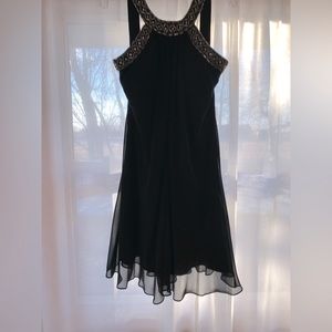 Black Beaded Dress - Size 6